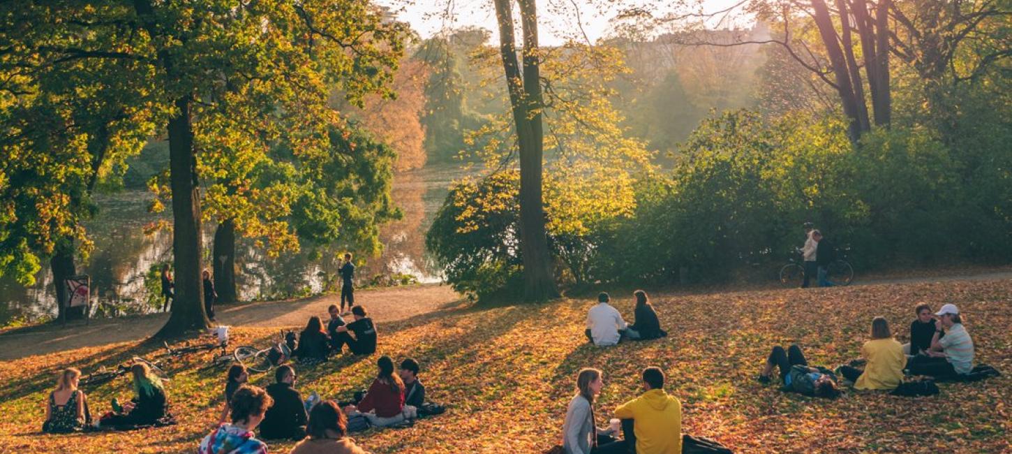 Parco di Copenaghen in autunno