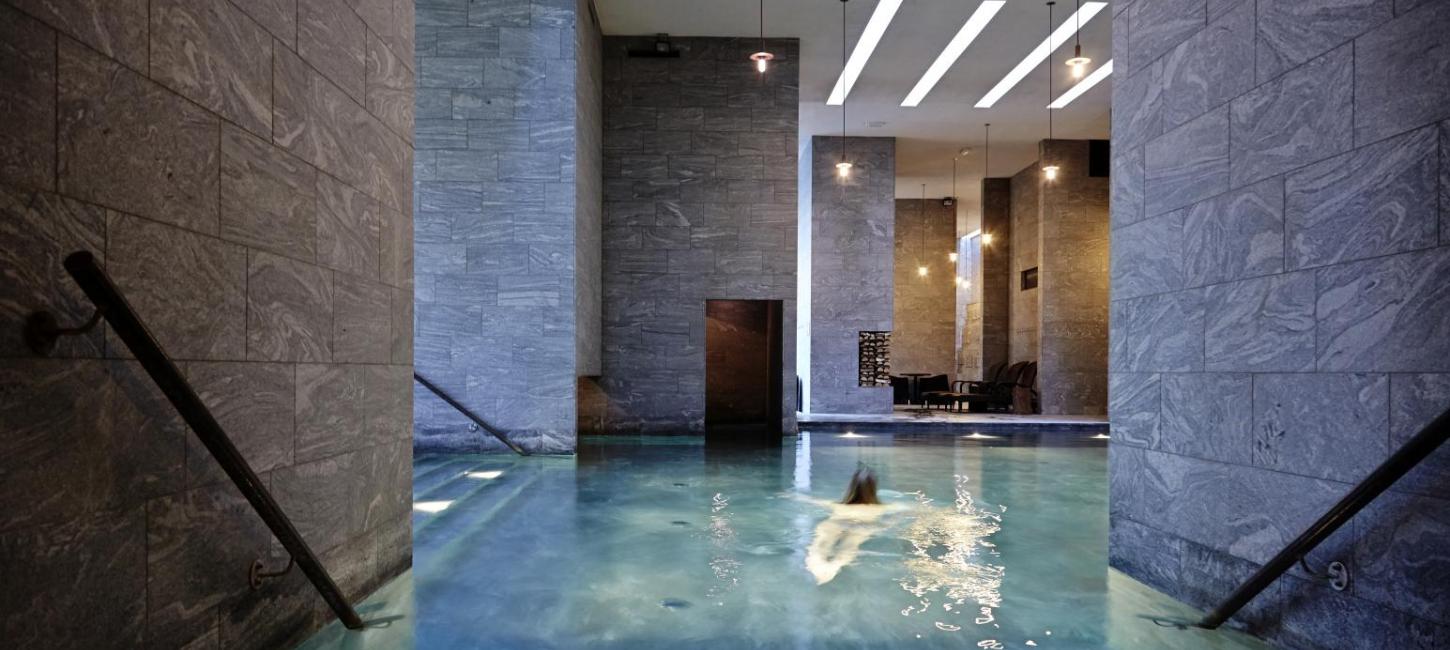 The Nordic spa at Hotel Vejlefjord in Denmark