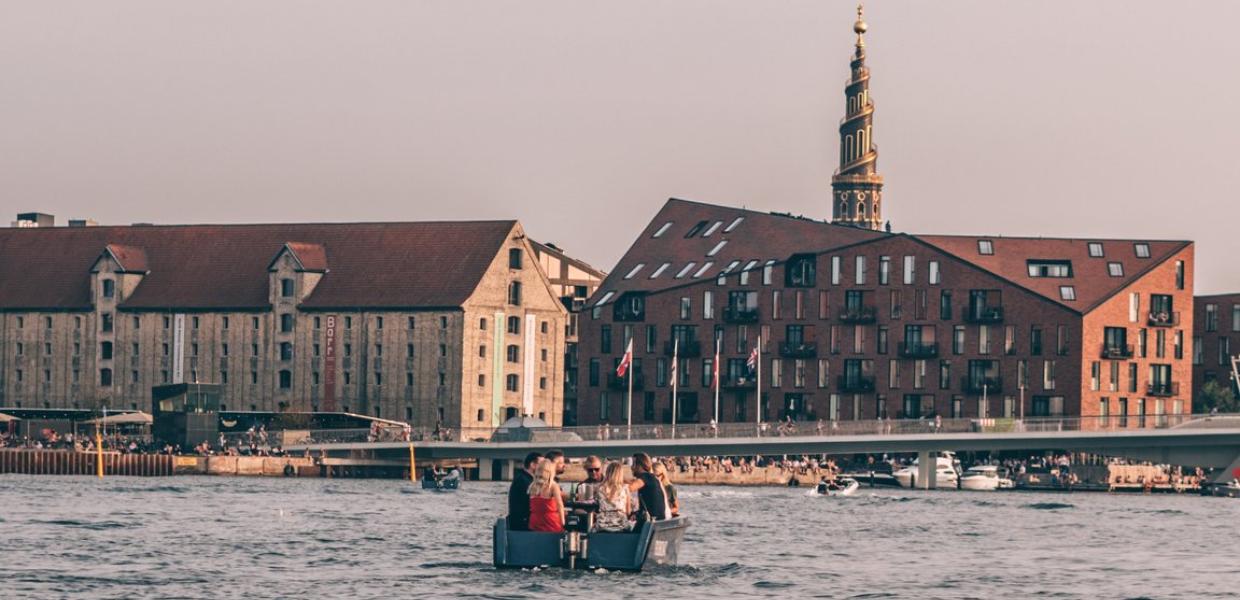 Goboat cruising around in Copenhagen's harbour