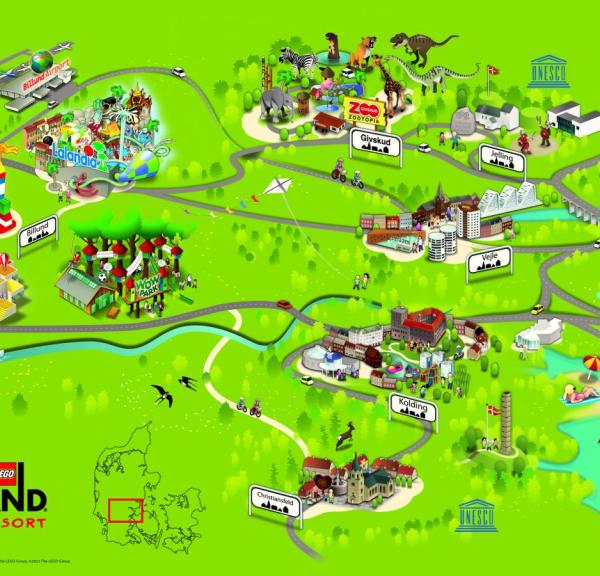 Legoland Billund Resort map 2022