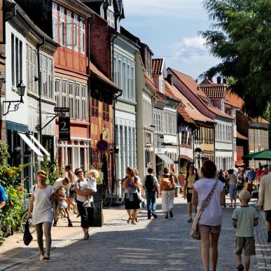 A summer scene in Nedergade, Odense