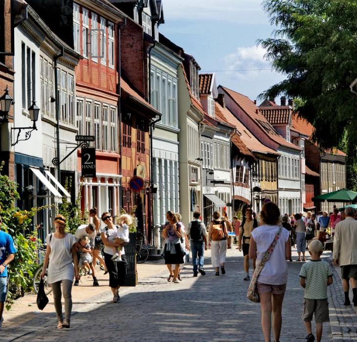 A summer scene in Nedergade, Odense